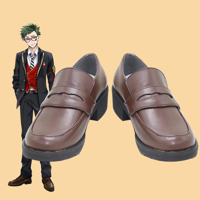 新タイプ追加 激安販売 ツイステッドワンダーランド ツイステ ハーツラビュル寮 トレイ・クローバー コスプレ靴 ブーツ 靴[CRS2467]