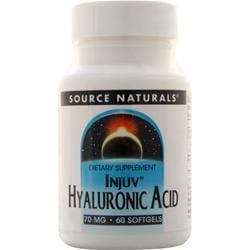 SOURCE NATURALS社　インジュヴ 低分子 ヒアルロン酸 60ソフトジェルカプセル