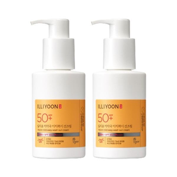 【illiyoon】低刺激イージーウォッシュ日焼け止め 150ml×2個