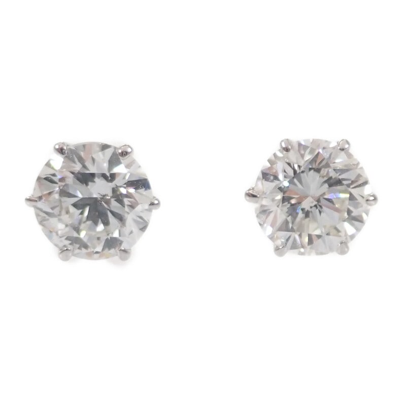 【Aランク】 デザイン ジュエリー スタッドピアス ピアス ダイヤモンド Pt900プラチナ ダイヤモンド ダイヤモンド レディース【ISEYA】