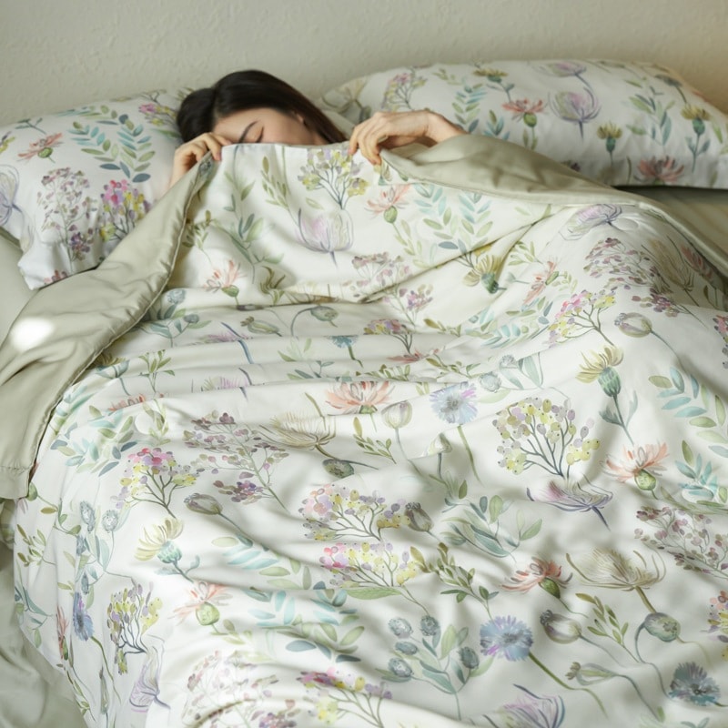 軽贅沢ライセルテンス夏布団エアコン4点セット洗濯可能シングルダブル布団宿舎夏涼被