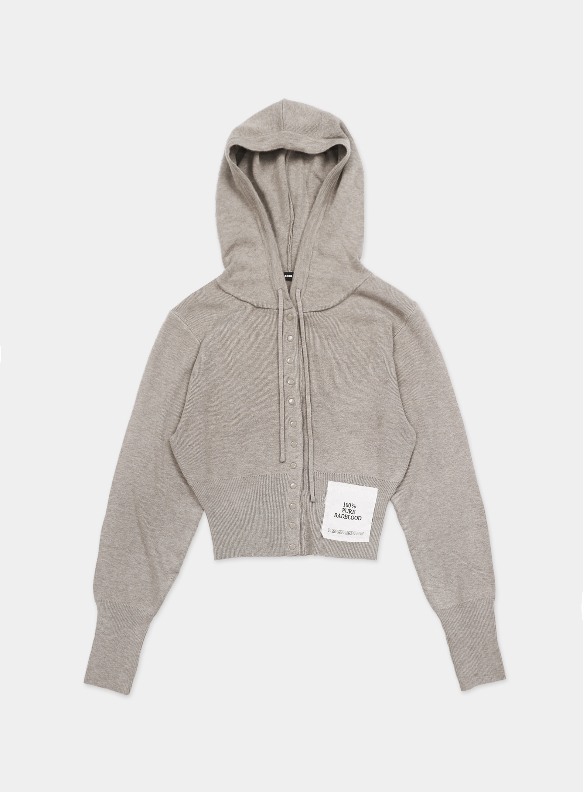アウターその他 BADBLOOD Pure Button-Up Hooded Cardigan Mocha BADBLOOD】 PURE BUTTON-UP HOOD CARDIGAN : MOCHA カーディガン