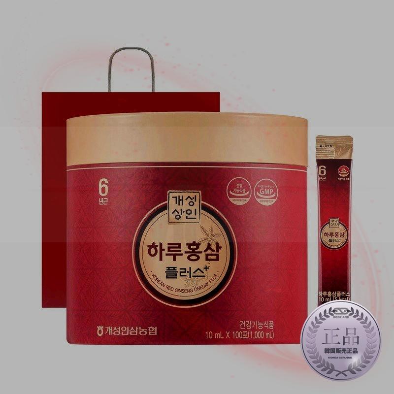 開城商人 一日紅参プラス+ショッピングバッグ10ml100個