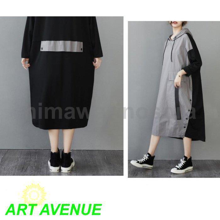 ワンピース レディース 秋服 新品 カジュアル 日系 長袖 フード付き おしゃれ 着痩せ 女性 大人 30代 40代 ロングワンピース 秋着 お出かけ 通勤