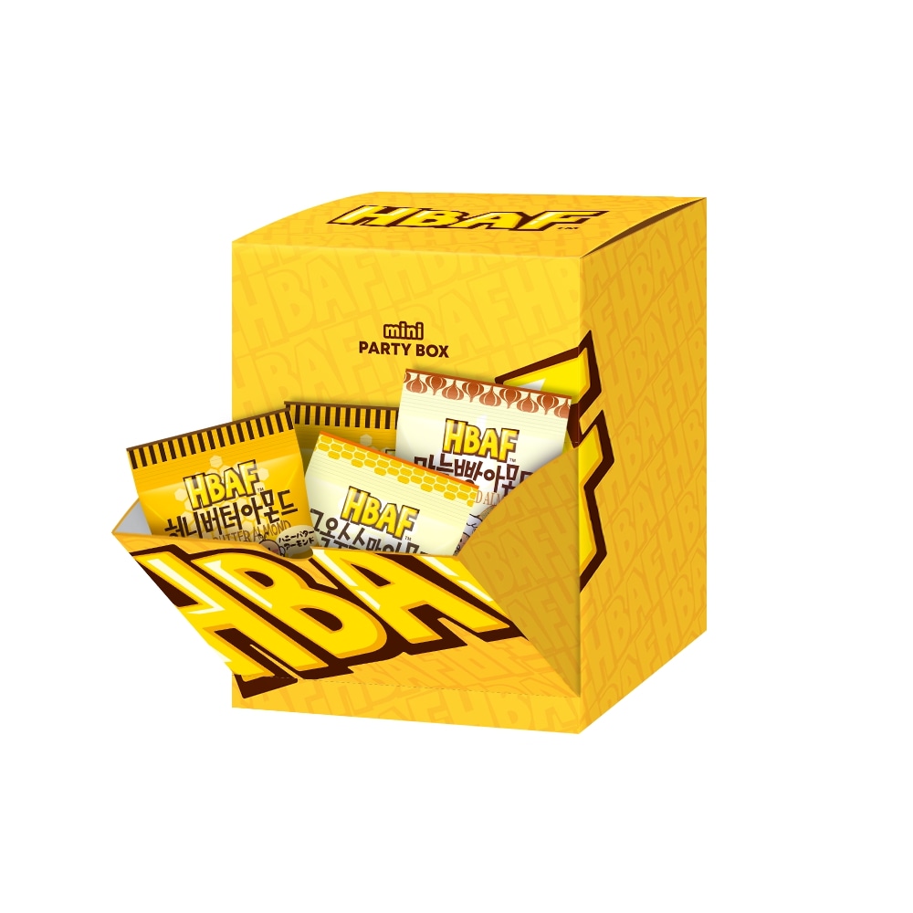 バフミニパーティーボックス 3種セット, (ハニーバター x10個, 焼きトウモロコシx10個, ニンニクパンx10個) ,270g