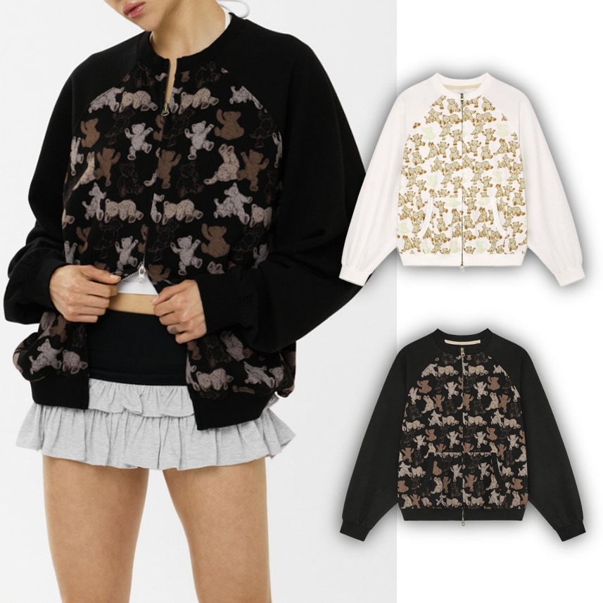TEDDY JERSEY ZIP UP