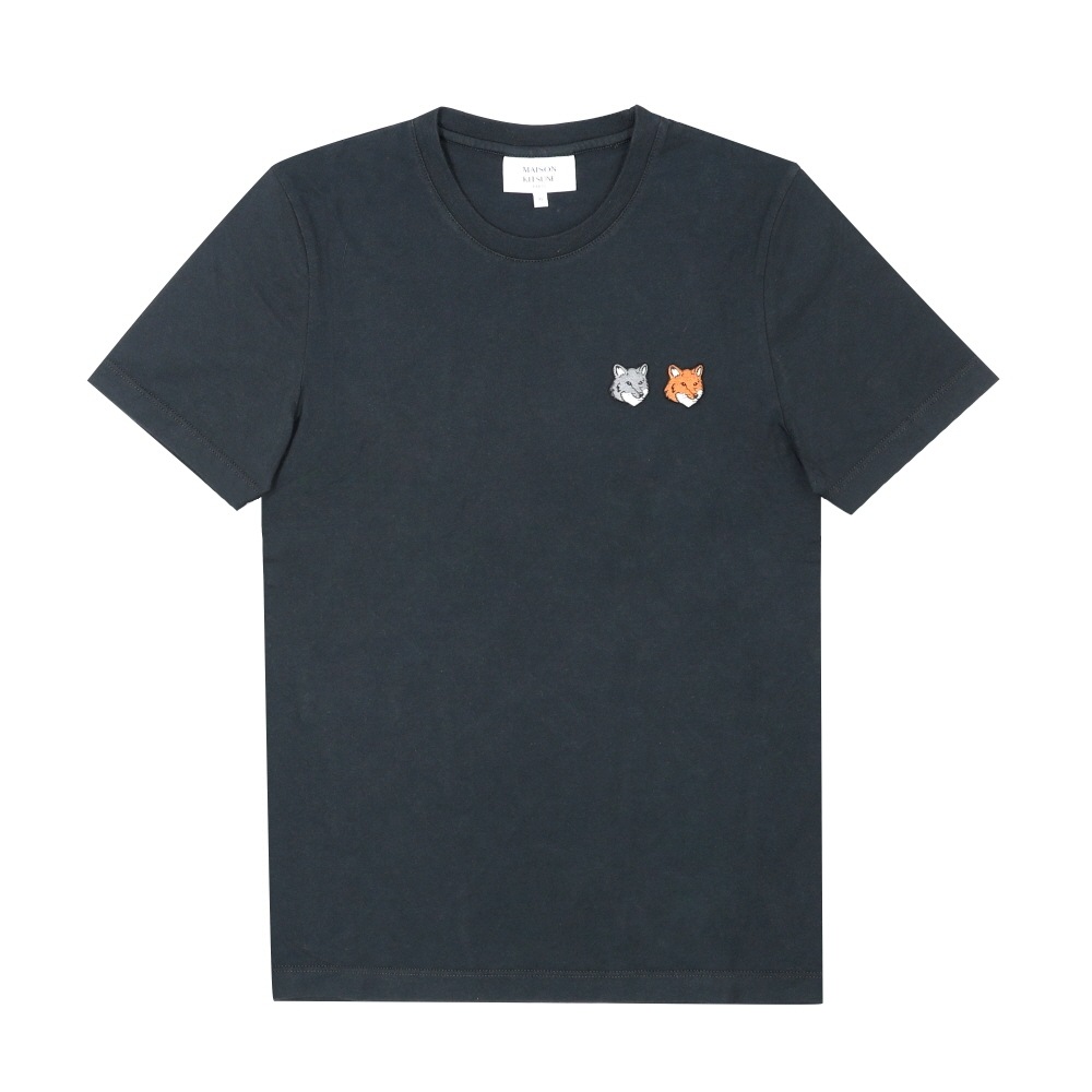 メゾンキツネ レディース ダブル フォックス ヘッド パッチ 半袖Tシャツ P190