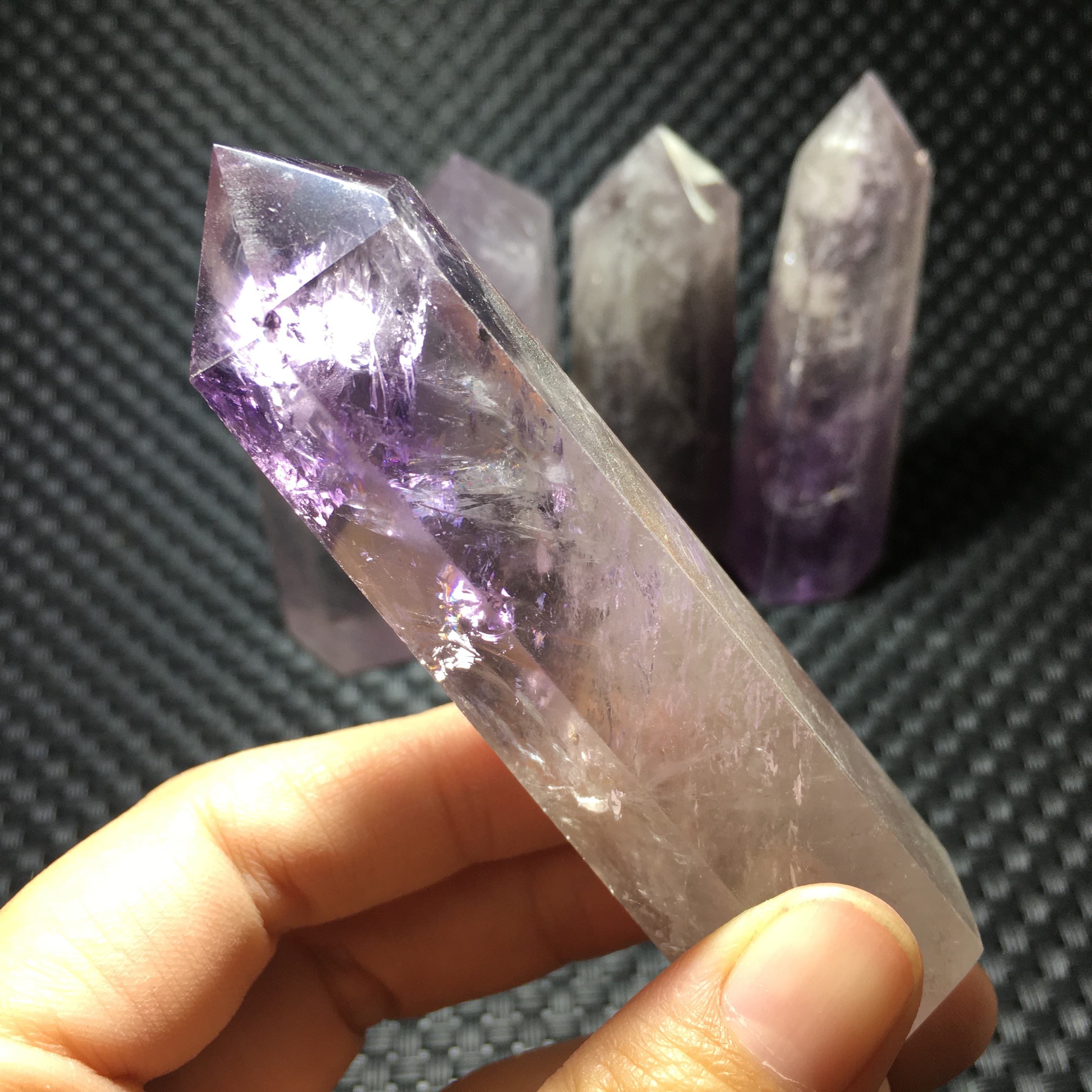 紫水晶柱子,天然水晶,415g
