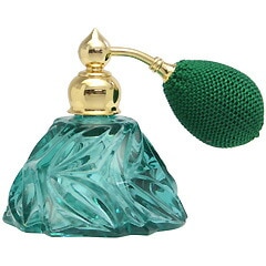 ヒロセ アトマイザー カラフル クリスタルアトマイザー ドイツ製 クリスタル香水瓶 28078 （クリスタル グリーン） 25ml