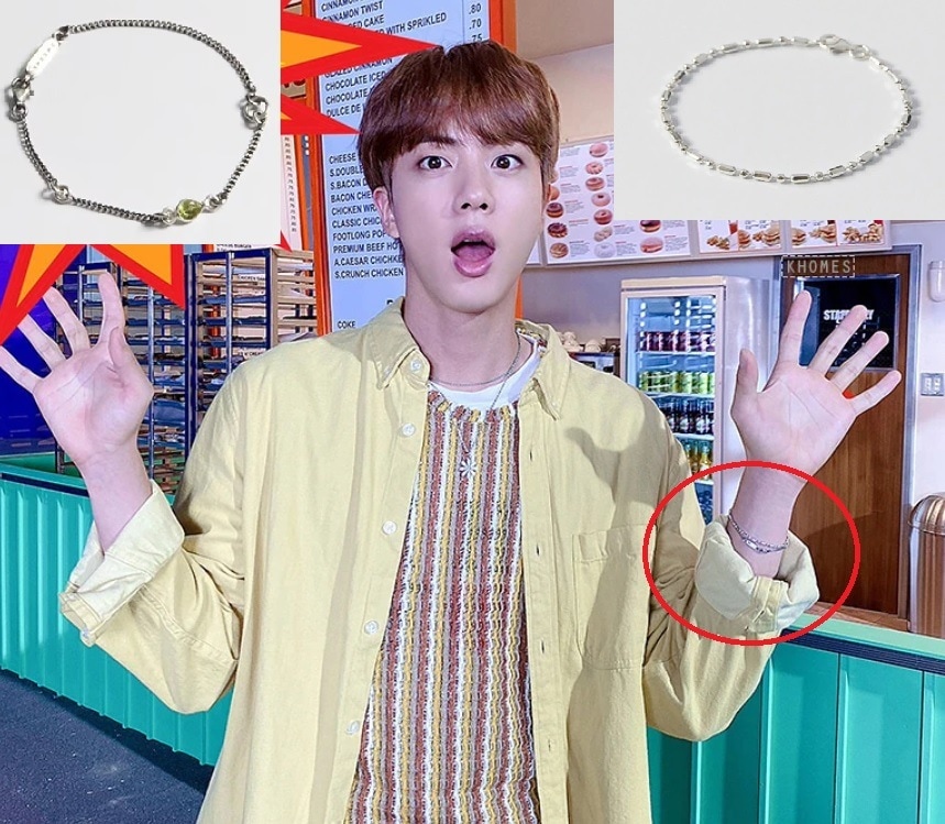 [正規品]BTS ジン着用 ブレスレット Jin アクセサリー B562s,B567s