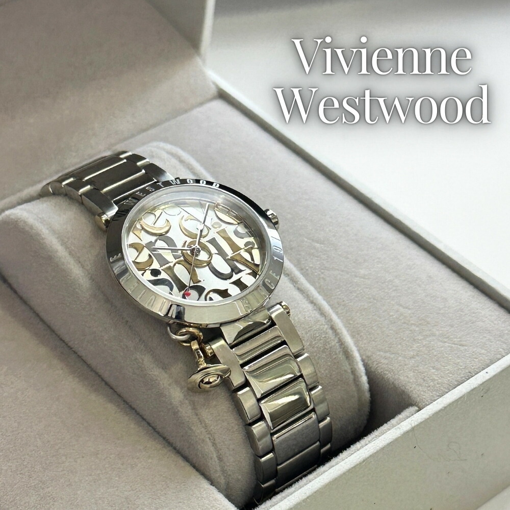 ヴィヴィアン ウエストウッド 腕時計 レディース ブランド ロゴマニア シルバー かわいい おしゃれ シンプル レディース腕時計 ブランド腕時計 女性 仕事 遊び クオーツ ウォッチ お礼 贈り物 ギ