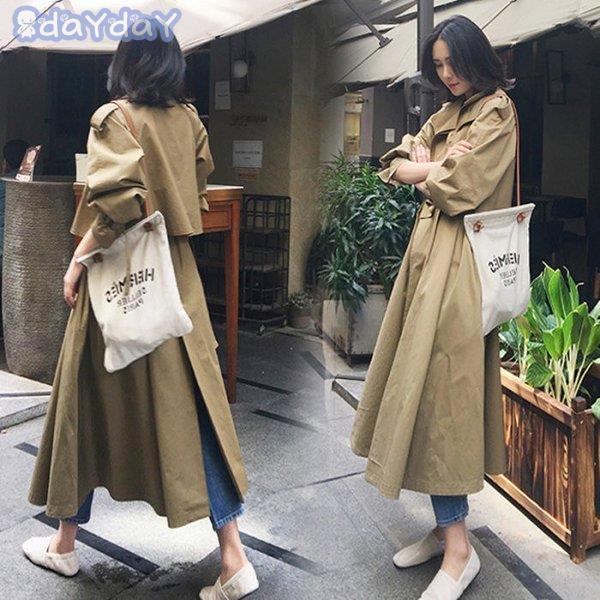 トレンチコート レディース スプリングコート 定番 春コート ロングコート きれいめ おしゃれ アウター ベスト 春物 春服 大きいサイズ 30代 40代 50代