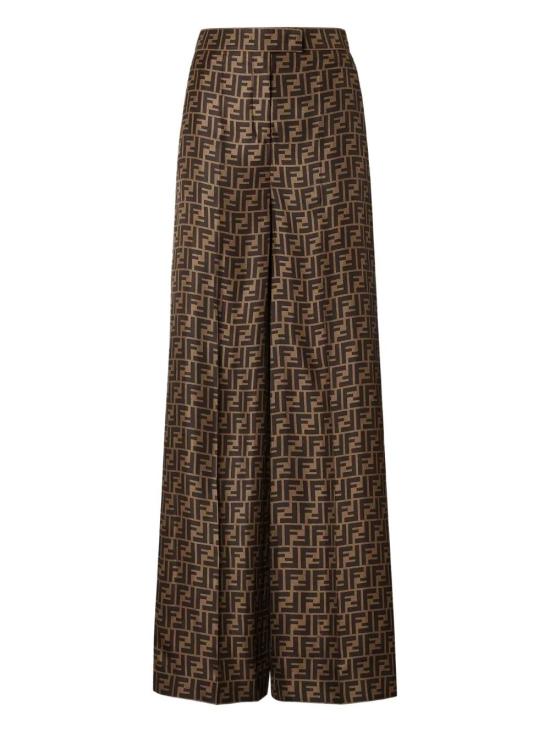 FENDI Women Straight Pants FR6606 A8G3 F118W TOBACCO