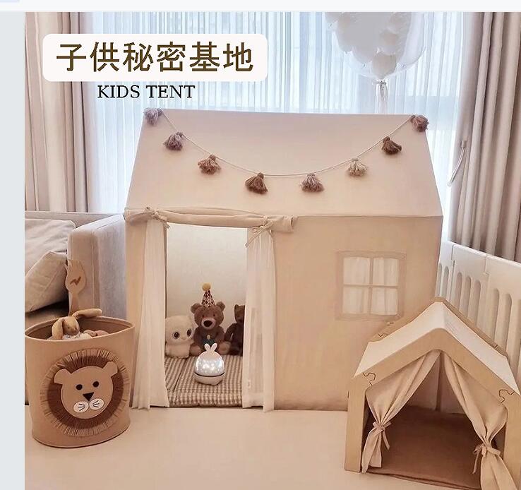 子供用テント 室内 キッズテント プレイテント プレイハウス 子供 ベッドテント キッズ 簡単に組立 秘密基地 知育 軽量 通気性 室内遊具 お誕生日&クリスマスプレゼント
