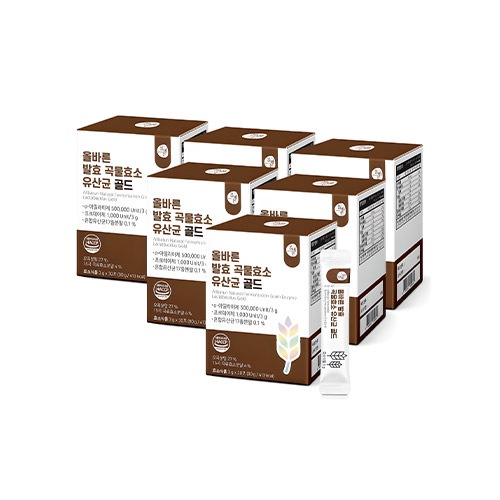 オルバルン健康食品 発酵穀物酵素 乳酸菌ゴールド 3g 30個入 6個