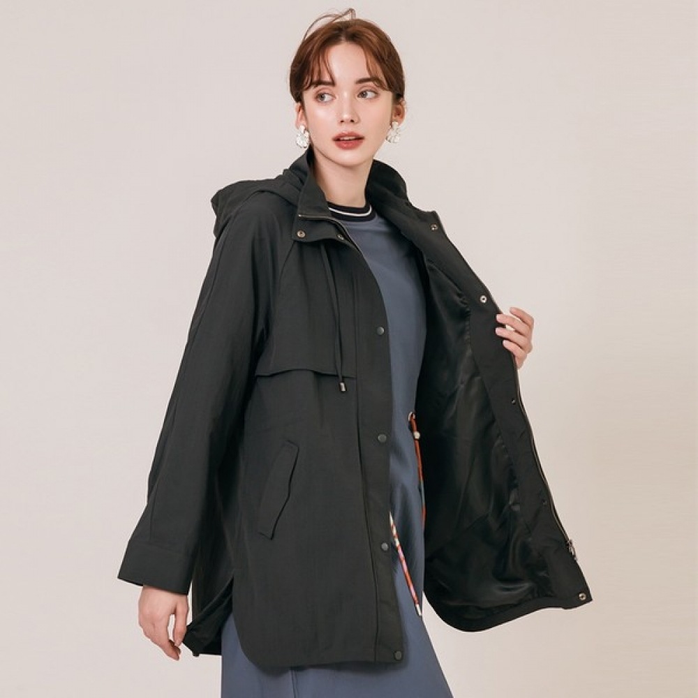 [マックスカルティジオ] ハーフパーカーディープグリーンウィンドジャンパー