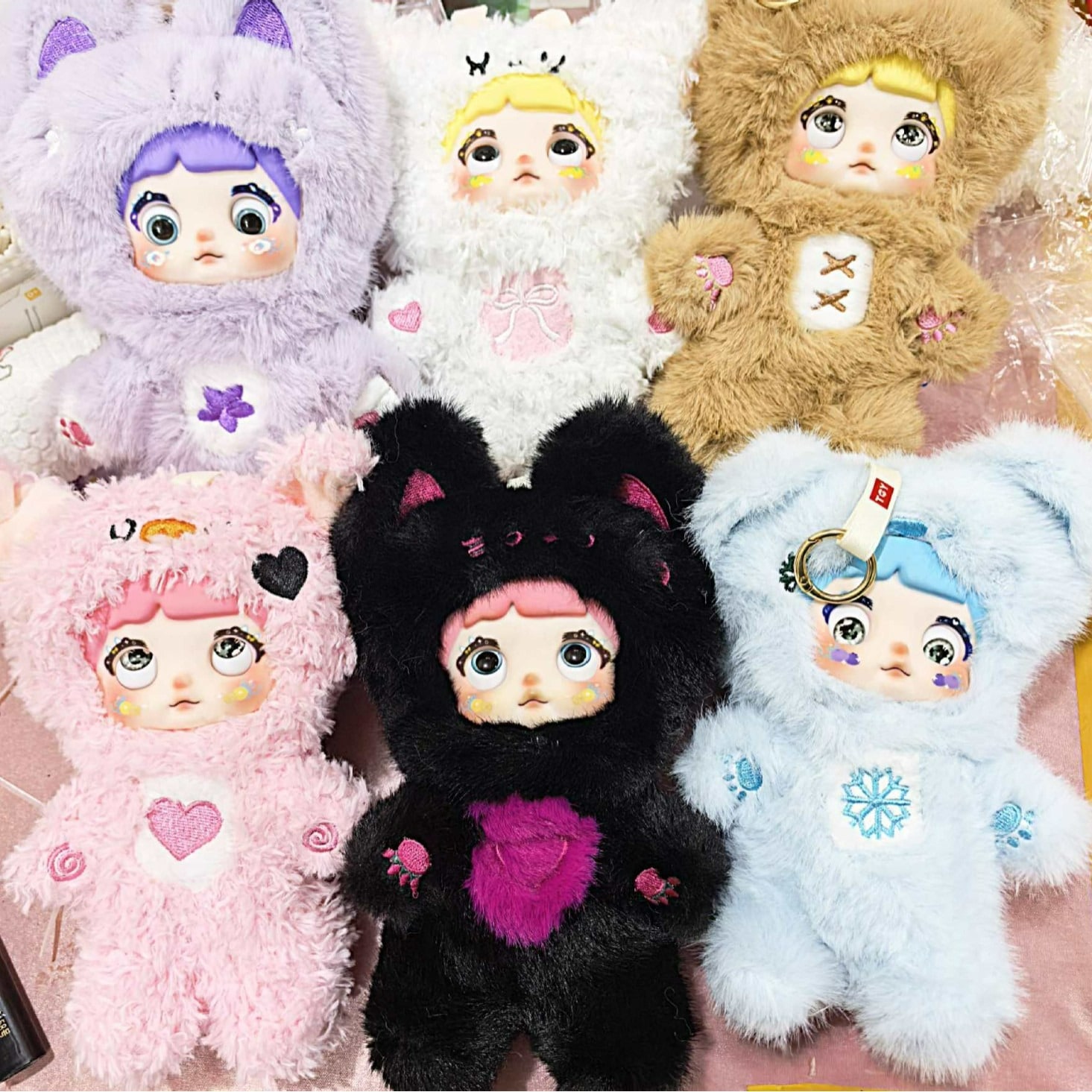 Nuomier Doll i キュートなNever-Ending Plush Blind Boxトレンディな人形の置物ギフト女の子向けミニ