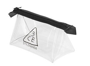 3CE CLEAR POUCH (S) / 3CE クリアー ポーチ (小) #BLACK
