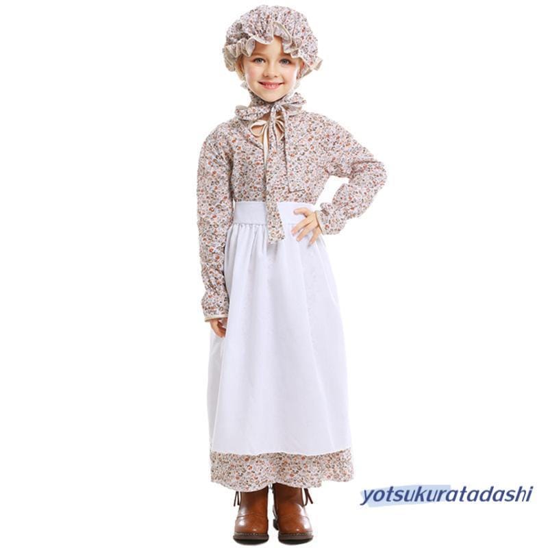 【新品販売 】子供服 ドレス キッズ 子ども用 コスプレ 仮装 クリスマス コスチューム 衣装 女子 童話物語テーマ服田園農場ドレス