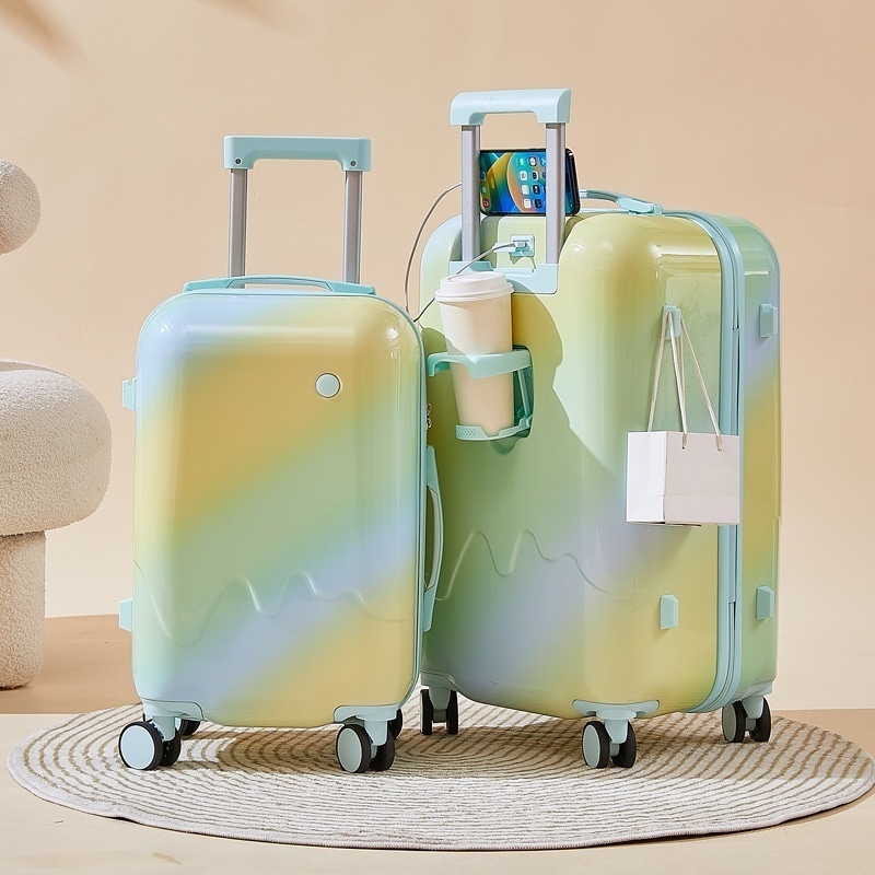 2025新しい荷物女性のスーツケース20インチパスワードボックス学生