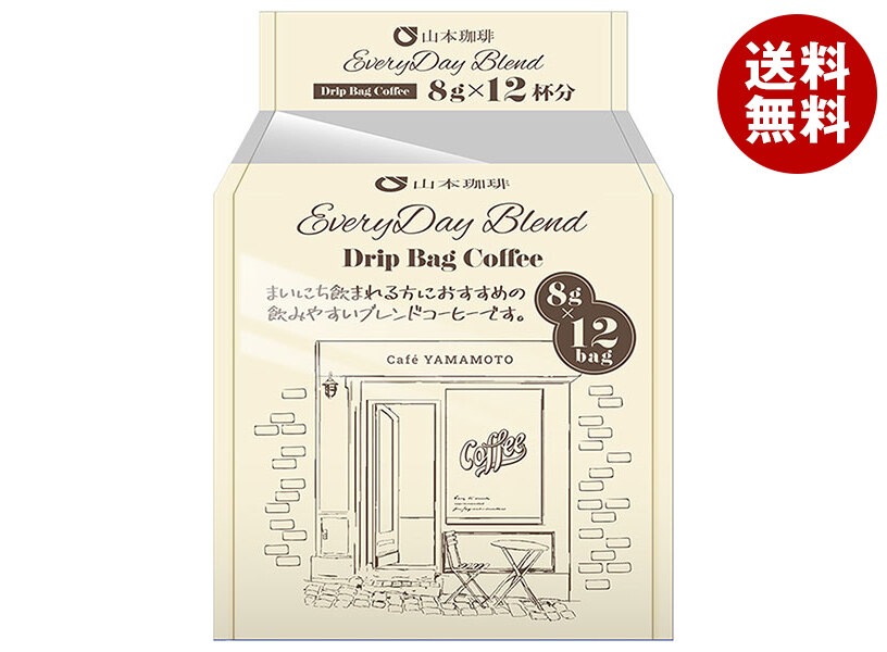 山本珈琲 エブリデイブレンド ドリップバッグ (8g＊12P)＊6袋入＊(2ケース)