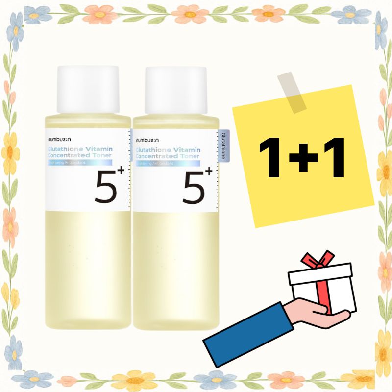 [韓国で大人気 1+1] 5番 白玉点滴グルタチオンCトナー, 200ml 2点美白 くすみケア ビタミンC 化粧水 保湿 ツヤ肌 水分 韓国コスメ しみ シミ取り トーンアップ 美容液