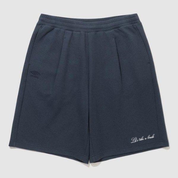 パンツ LQC UQ221CHP47-DVY レイトチェックアウト ワッフル 5.5部 バミューダパンツ/DVY