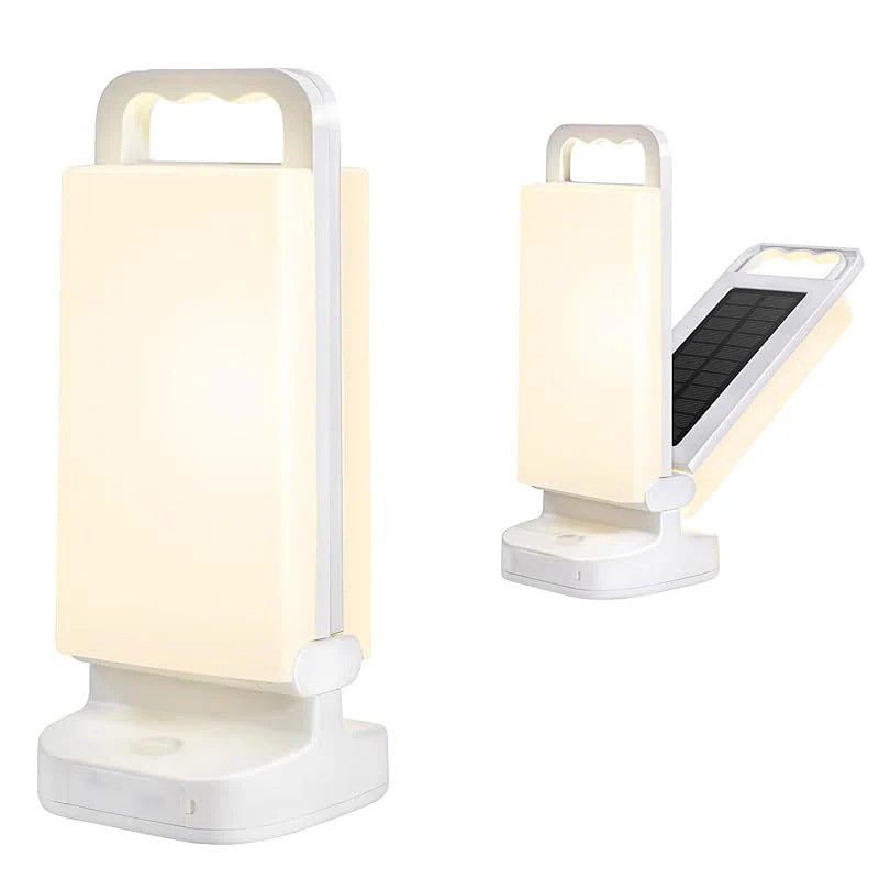 Lepwings ソーラーランタン, ランタン LED USB充電式 キャンプランタン 2024年バージョンアップ 6000mAh ソーラーライト モバイルバッテリー機能付き ウォームライト 折り畳み