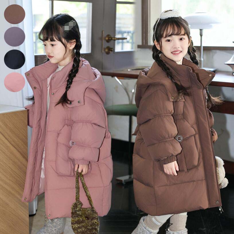 【最安値挑戦】秋冬 ジャケット キッズコート ダウンコート 中綿コート 子供服 キッズダウンコート 防寒コート ダウンジャケット 厚手 中綿 ロング丈 フード付き ベビー服 女の子 男の子 通園 通学