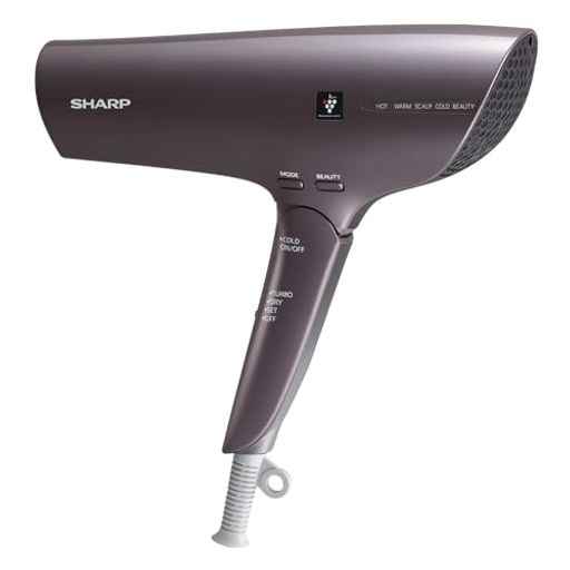 シャープ(SHARP) ドライヤー プラズマクラスター ビューティー IB-NP9-V パープル 速乾 低温 大風量 静電気除去