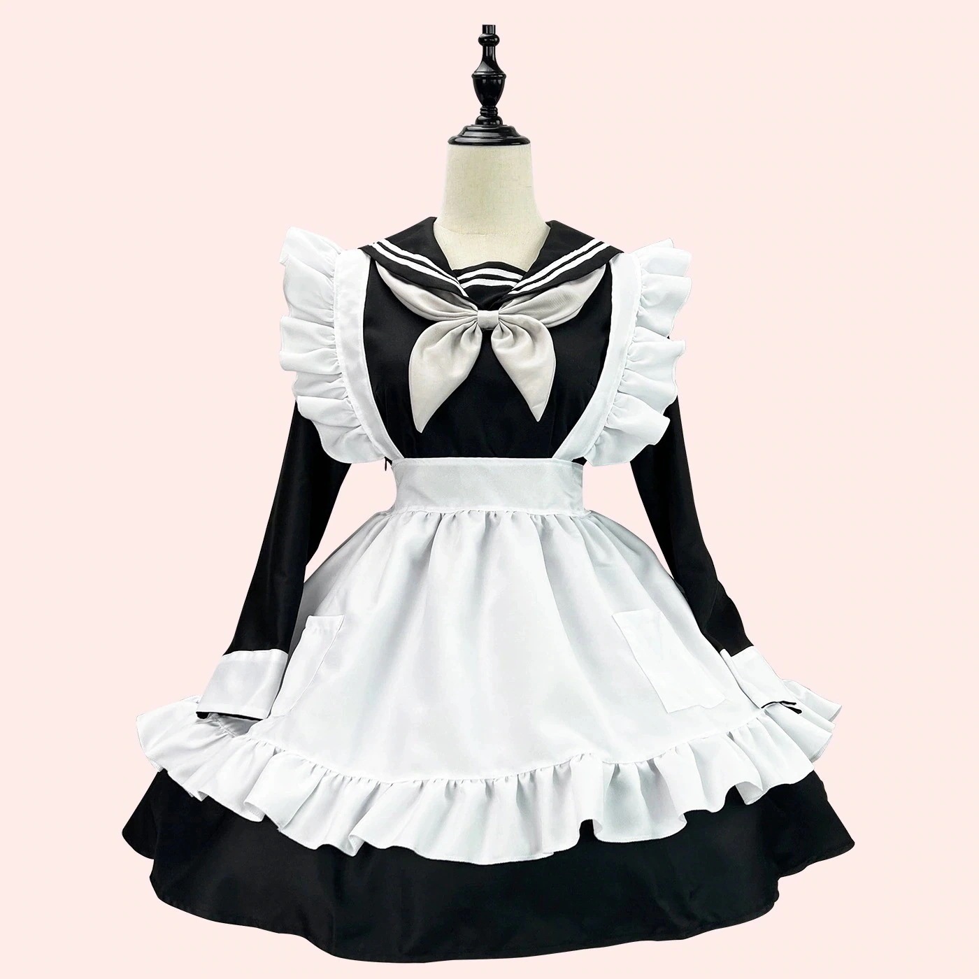 セーラー風 スイートメイド衣装 メイド服 コスプレ パフォーマンス衣装 メイド服1