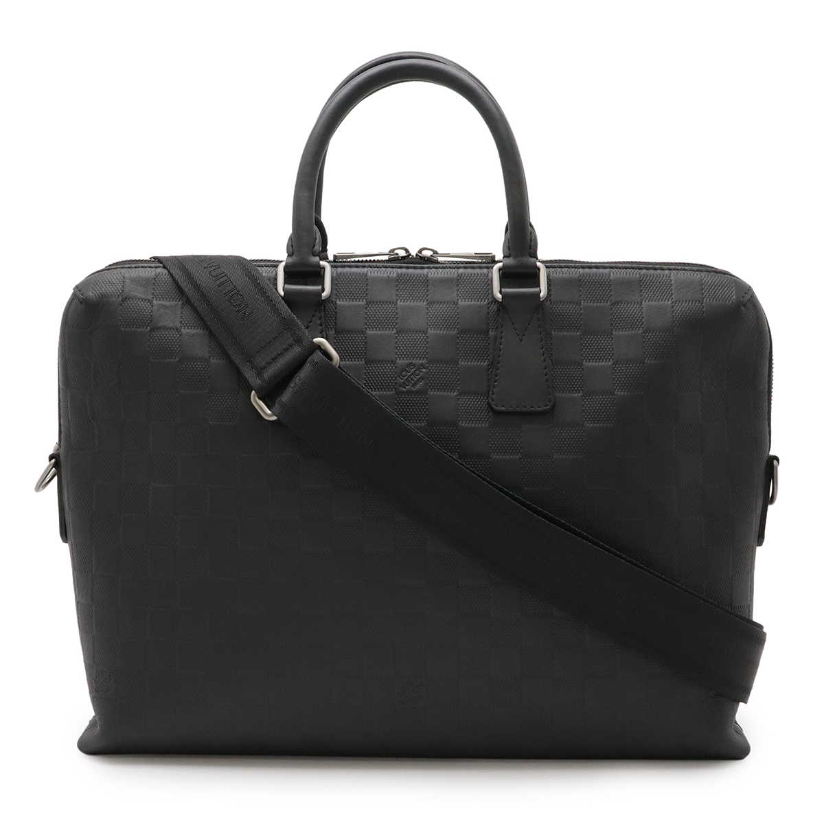 ダミエ アンフィニ PDJ ポルト ドキュマン ジュール ビジネスバッグ 2WAY ショルダーバッグ オニキス ブラック N4124