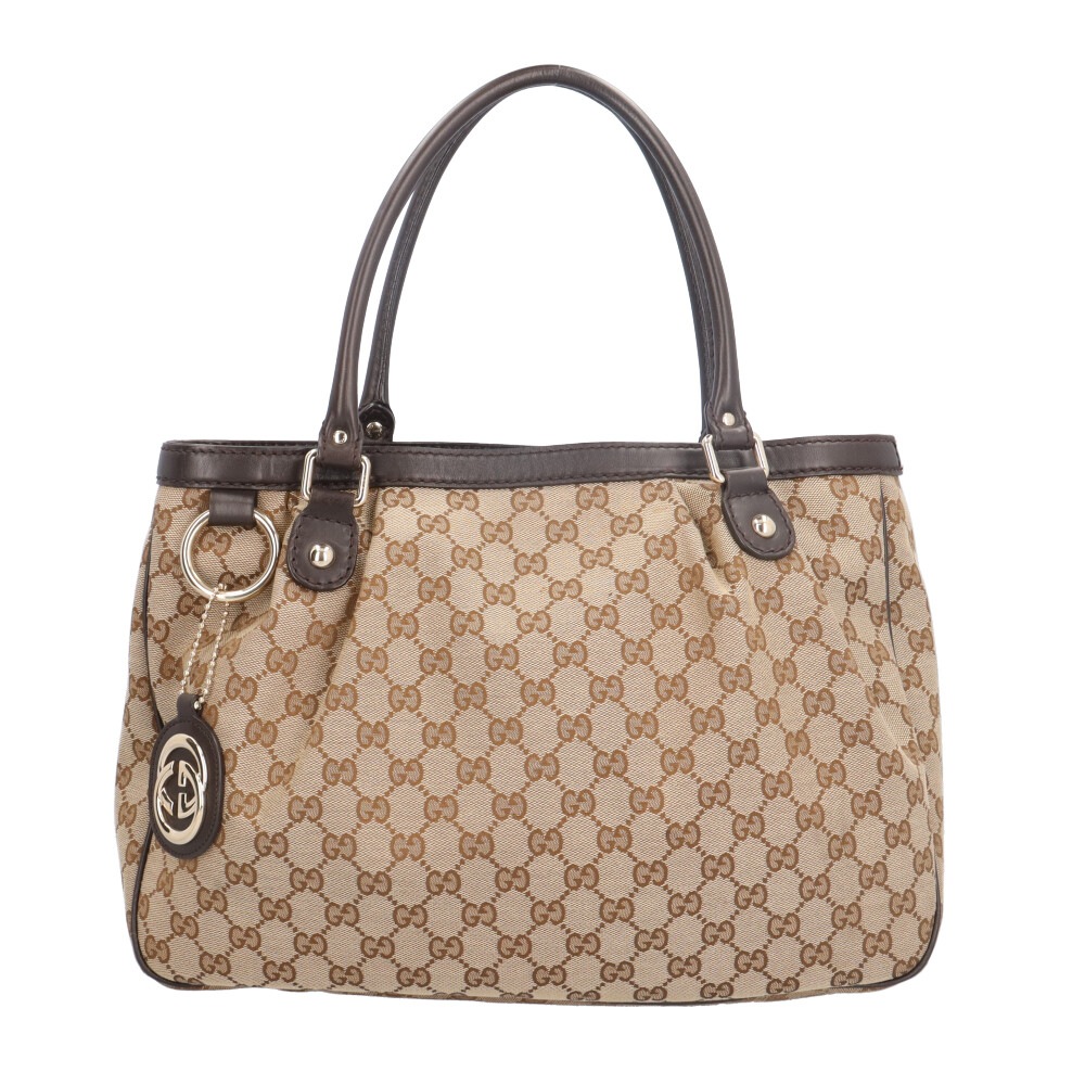 グッチ スーキー ショルダーバッグ GGキャンバス 296835 ベージュ GUCCI 中古 美品