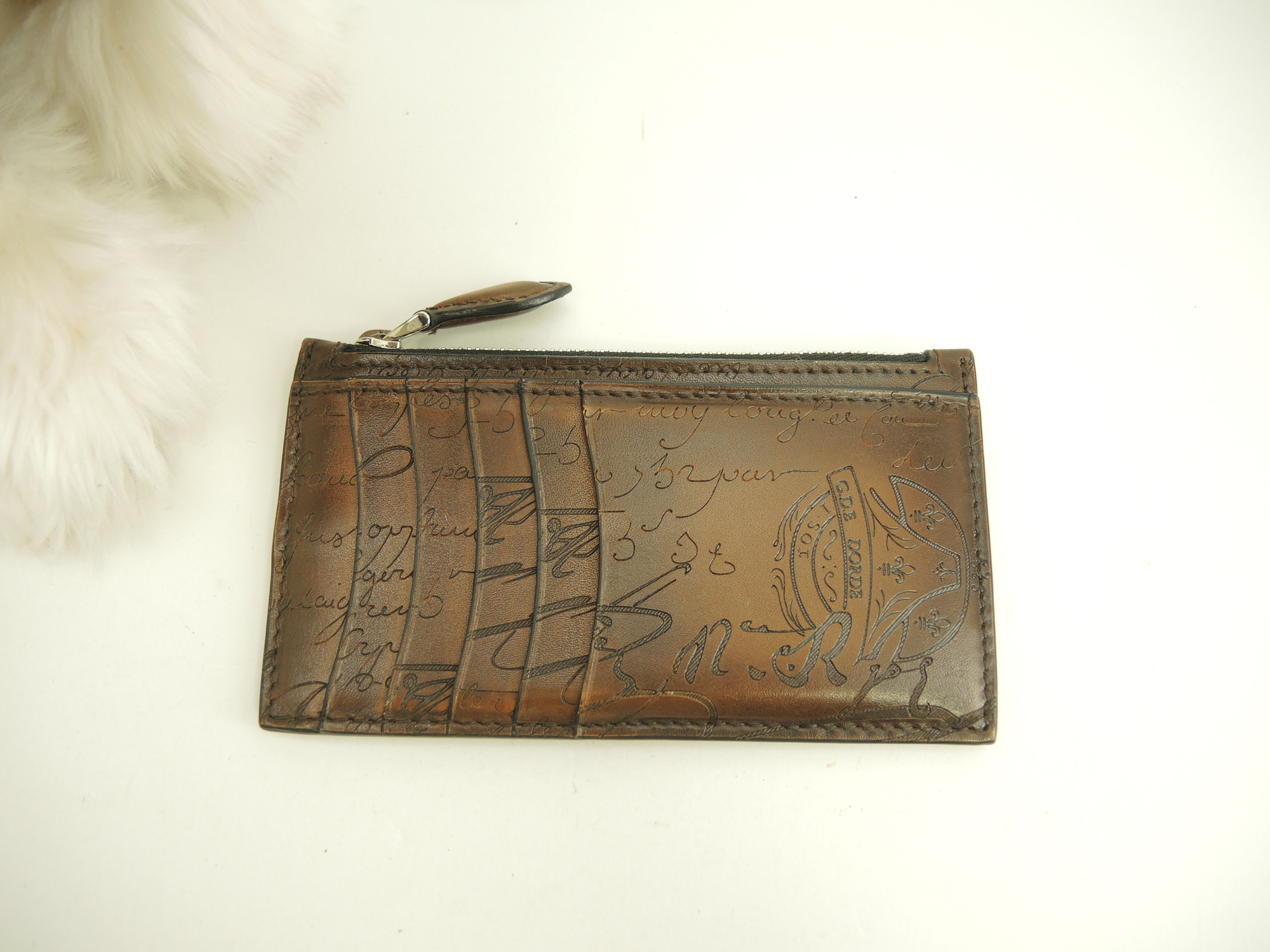 カードホルダー付ジップコインケース カリグラフィ レザー茶 コア マキシ@G0272P 38,870円