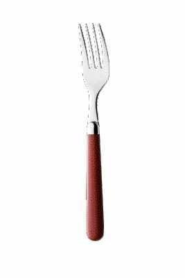 日本製 Japan トラッドカトラリー レッド デザートフォーク 402137 [xまとめ買い12]