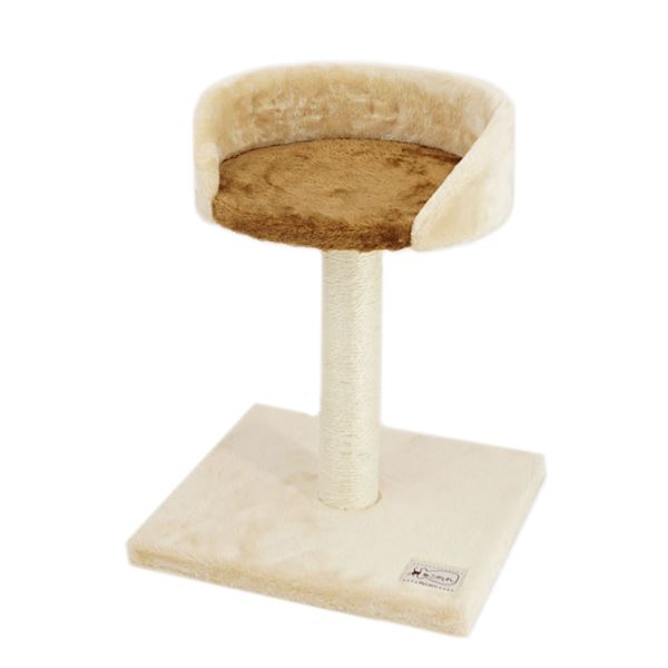 （まとめ） ねこがくれ ねこちゃん大好き爪とぎ キャットタワー スタンド （ペット用品） (×2セット)