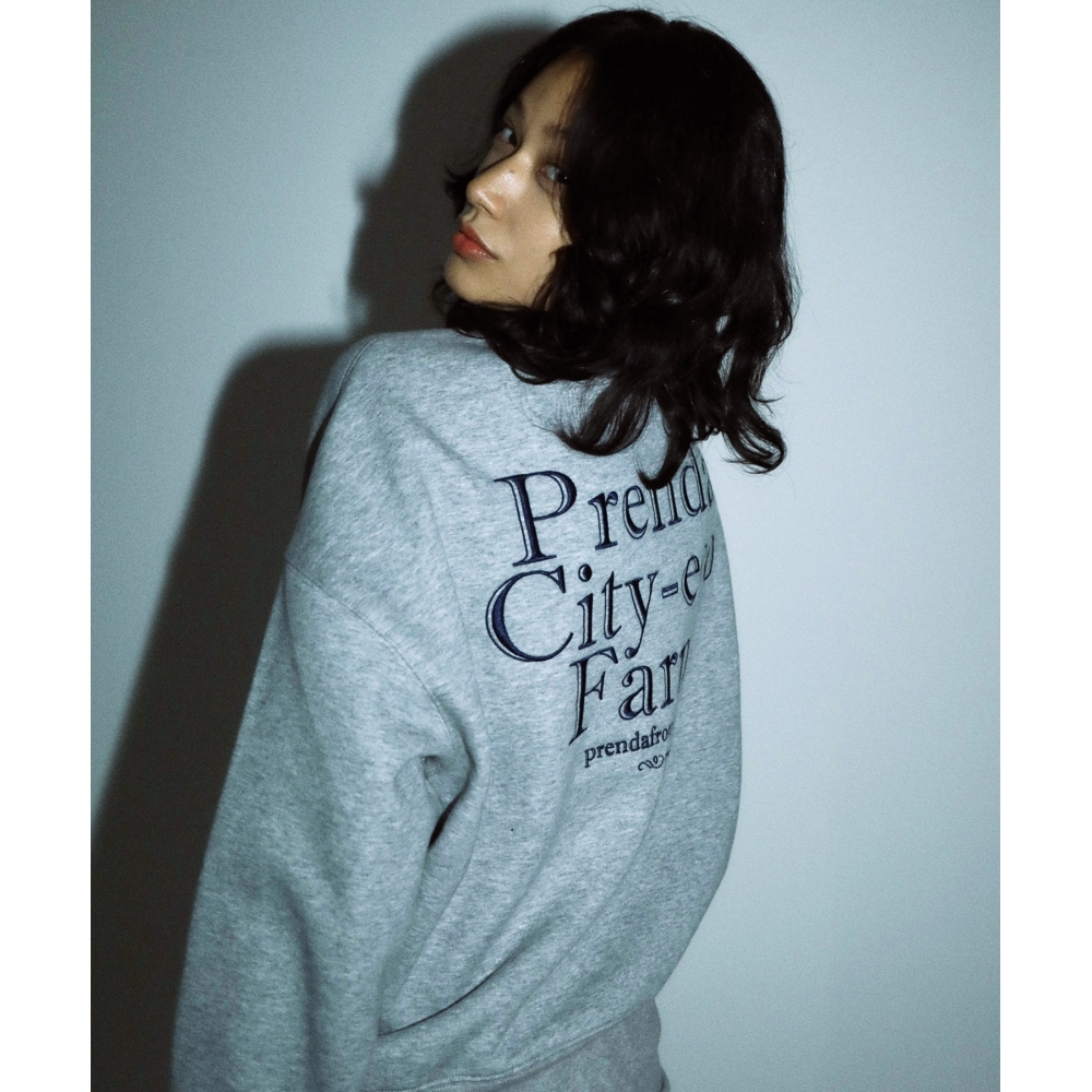 PRENDA PCF クルーネック スウェットシャツ グレー