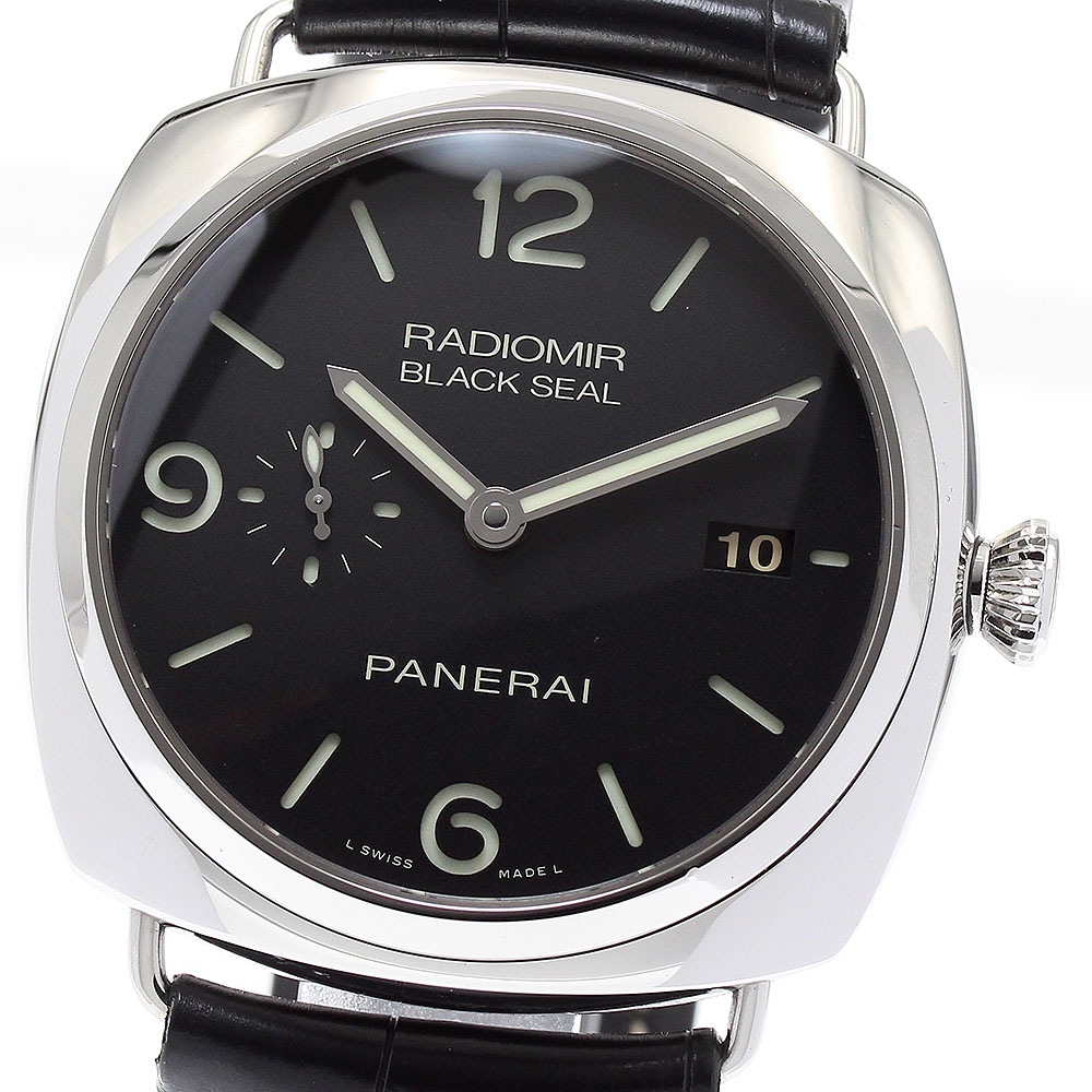 パネライ PANERAI PAM00388 ラジオミール ブラックシール デイト 自動巻き メンズ _869086【中古】