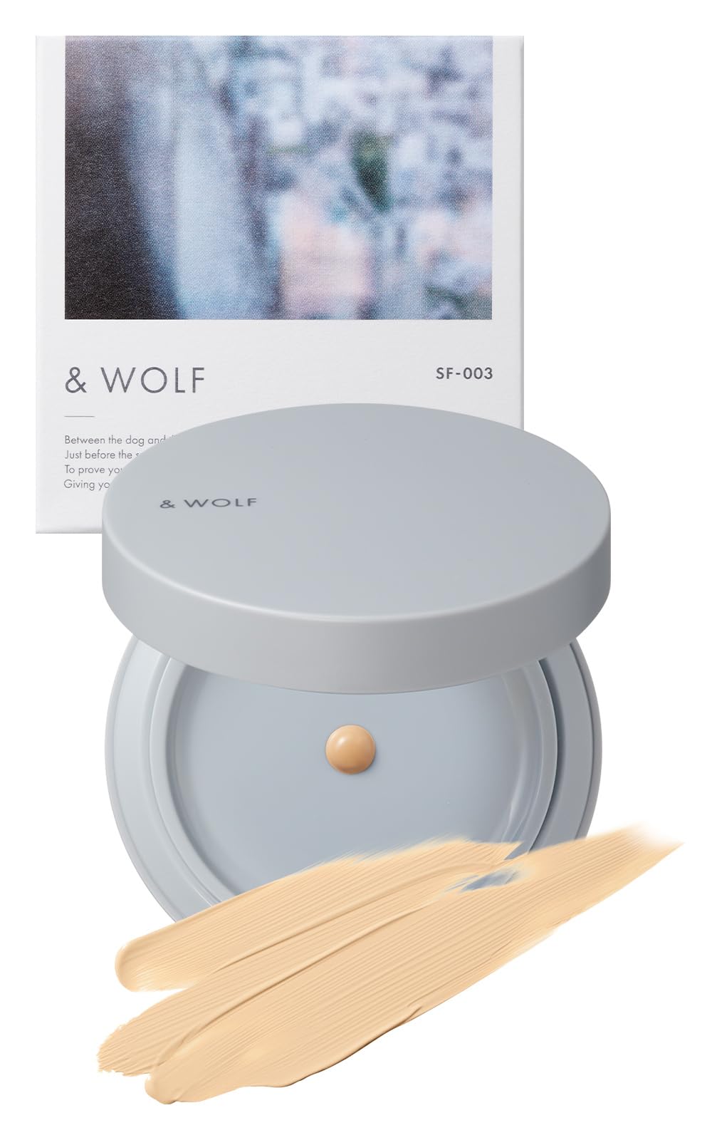 N organic &wolf クリームファンデーション 本体 naturalbeige 13種類の美容成分配合 柑橘系の香り SF-003 12.5g エヌオーガニック