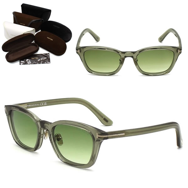 サングラス FT1275-D/S 96P 52 TF1275 EYEWEAR アジアンフィット ライトグリーン メンズ レディース ユニセックス