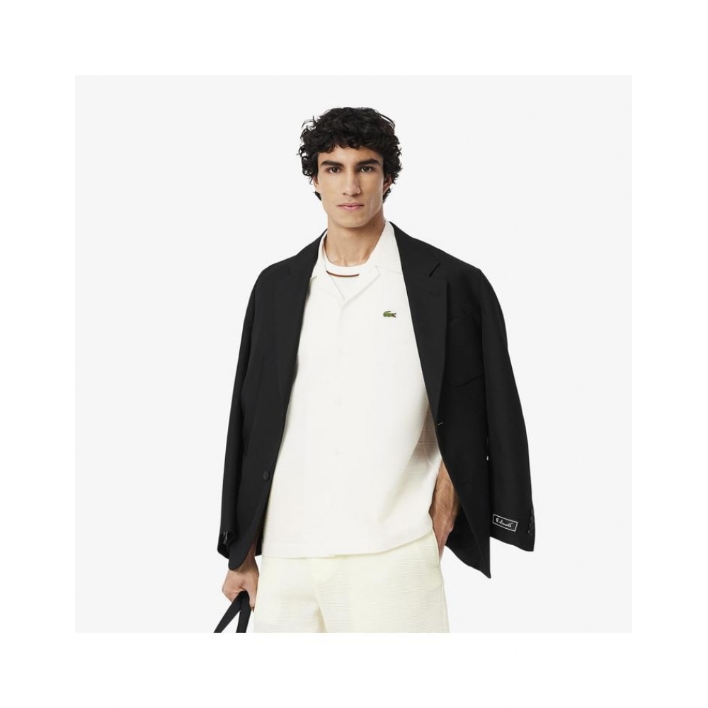 ラコステ メンズ リラックス フィット ワッフル 組織 半袖 シャツ CH9924-55G 70V