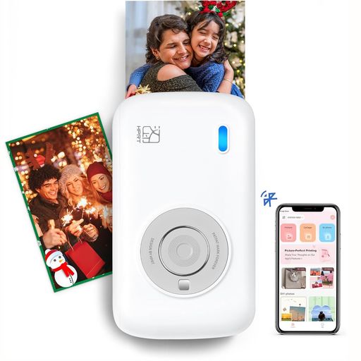HPRT CP2100 フォトプリンター ミニ スマホ写真プリンター フォトプリンタ モバイル ポータブル インスタントフォトプリンター かわいい フォトアルバム 旅行 贈り物(プリンター1台 + フ