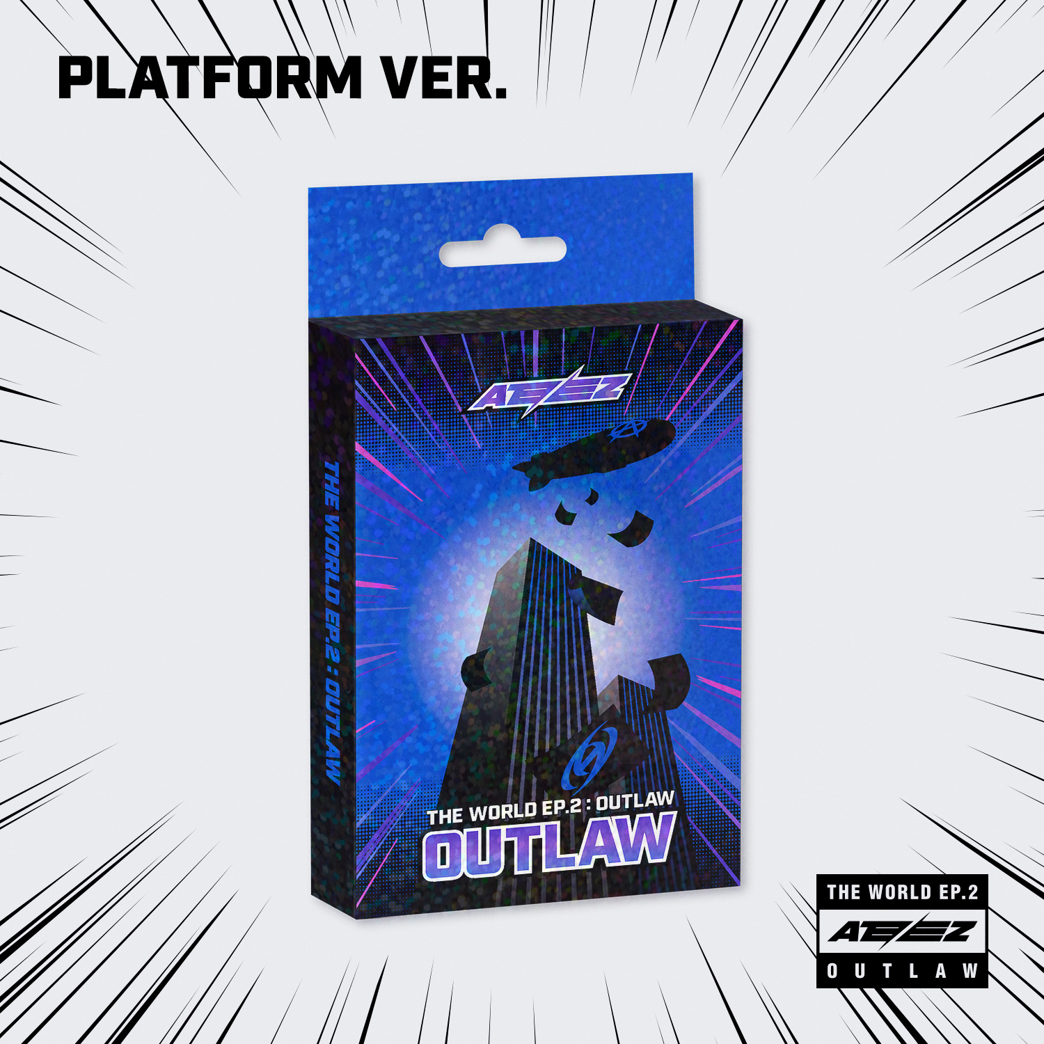 5枚(ランダム) (PLATFORM VER.) ATEEZ [THE WORLD EP.2 OUTLAW]