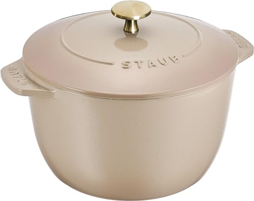 ラ ココット de GOHAN リネン L 20cm 真鍮ノブ仕様 ご飯鍋 炊飯 3合