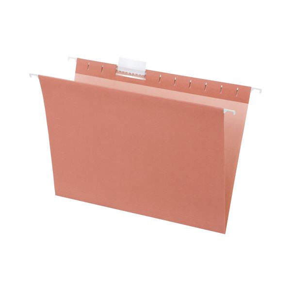 （まとめ） TANOSEE ハンギングフォルダー A4 ピンク 1パック（5冊） (×10セット)