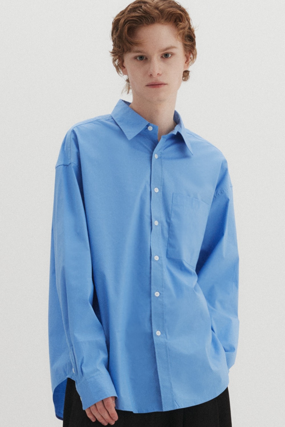 【DNSR】 ESSENTIAL LINKLE FREE SHIRT : BLUE