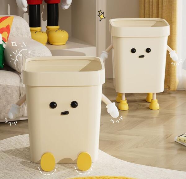 少女 アニメ 寝室 かわいい 家庭用 ダストボックス ファッション クリームホワイト リビング ゴ