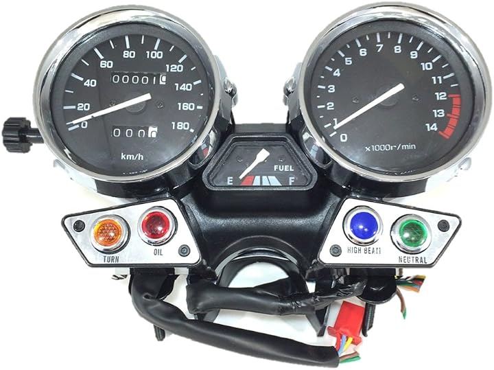 互換品 ヤマハ メーター ユニット スピード タコメーター 純正タイプ XJR400 4HM 93-94 ブラック パネル 社外品 (ブラックパネル)