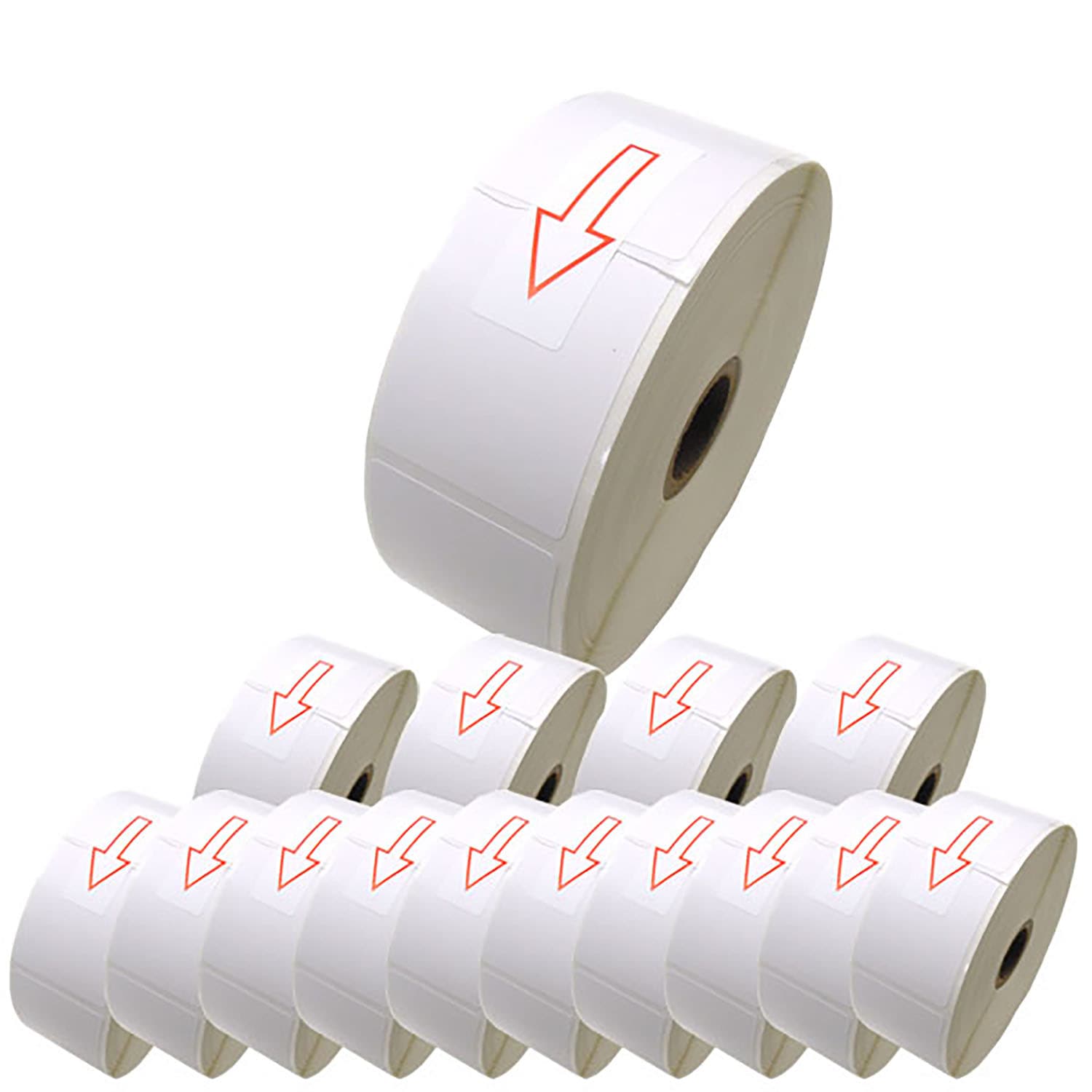 ブラザー用 RDロール プレカット紙ラベル (感熱紙) RD-U07J1 互換品 40mm×50mm 蛍光増白剤不使用 1341枚入り 15個セット