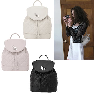 Qoo10] threetimes Acorn quilted backpa : バッグ・雑貨